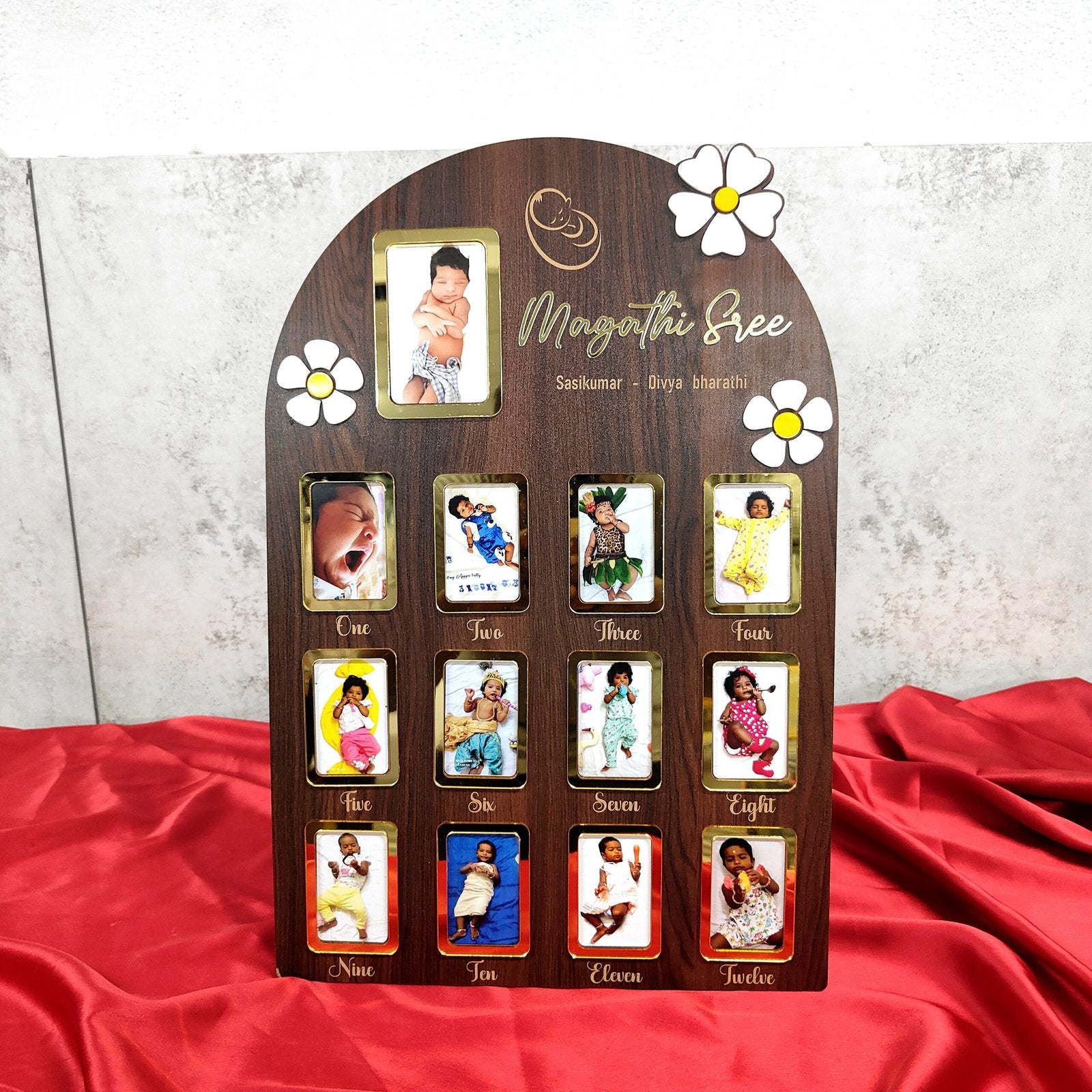 Baby 12 Month Frame Customized