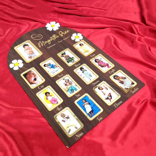 Baby 12 Month Frame Customized