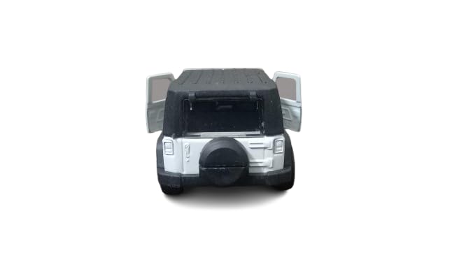 Die-Cast Metal Thar Toy Car, 1:36 Scale, Pull Back Action, White, with Openable Doors