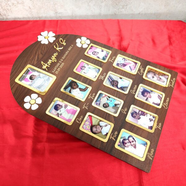 Baby 12 Month Frame Customized