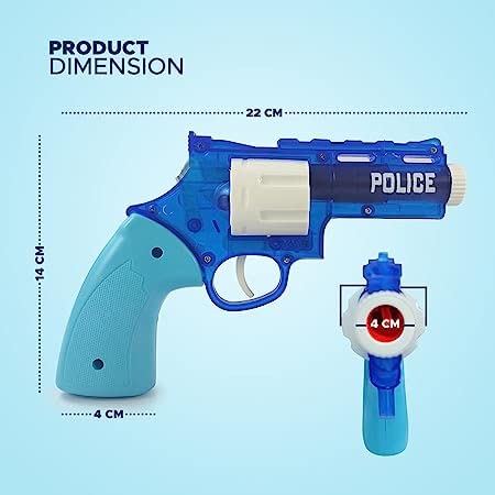 Toy Gun Little Soldier Soft Bullets Shooting Blaze Gun For Kids,Police Gun With 10 Soft Foam Bullets,Easy To Operate Shooting Gun Imaginary Targets,(Random Color) (Pack Of 1 Pcs),Multi