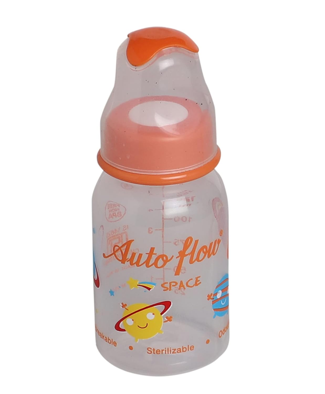 AUTOFLOW Space Feeding Bottle (with Spoon) | 125ml  Multicolor