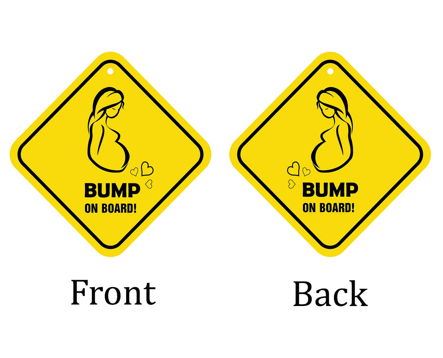 Baby On Board (Bump on Board) Pack Of 2 Self Adhesive