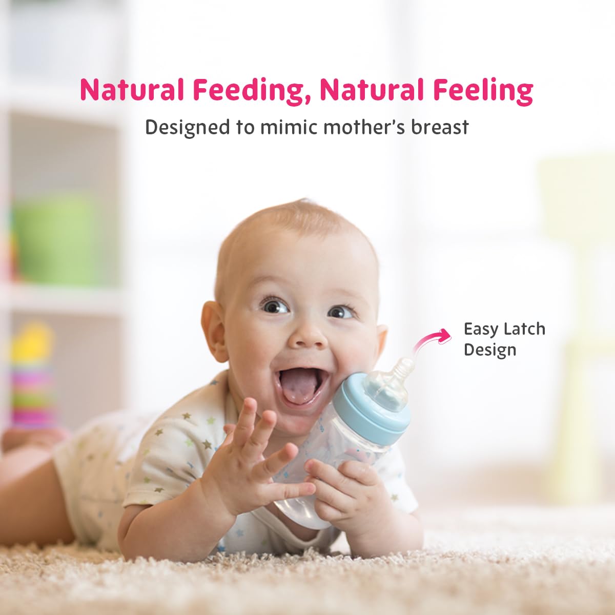 Morisons* babydreams THE CHOICE OF SMART MUMS Baby Dreams SuperDuo Regular PP Feeding Bottle 250 ml (Pack of 2), Colour: Assorted