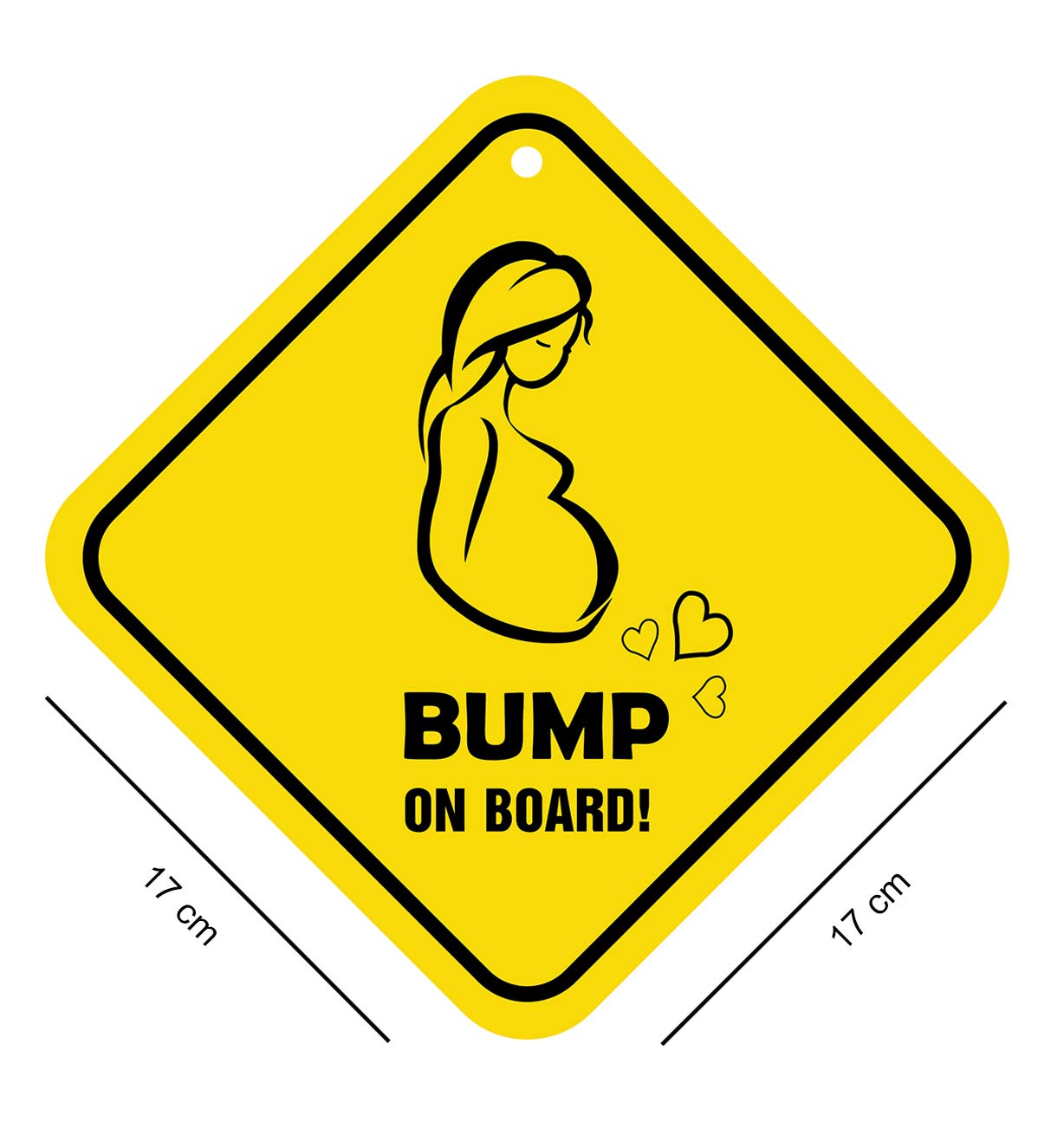 Baby On Board (Bump on Board) Pack Of 2 Self Adhesive