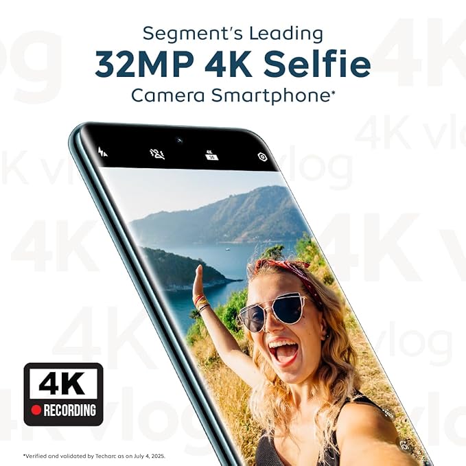 iQOO Z10R 5G (Aquamarine, 8GB RAM, 128 GB Storage) | 32MP 4K Selfie Camera | Quad-Curved AMOLED Display | Dimensity 7400 Processor with 750K+ AnTuTu