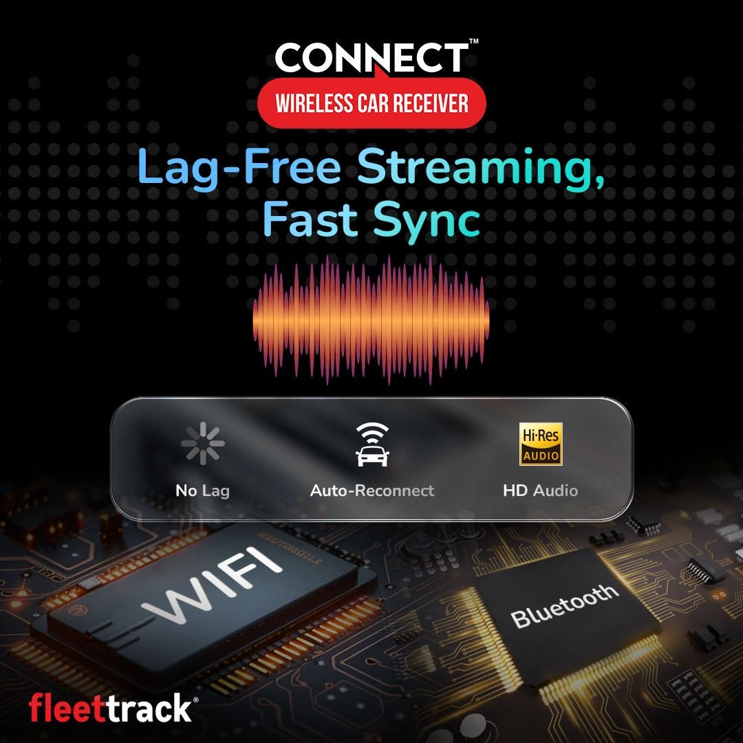 Fleettrack Connect™ 2-in-1 CarPlay Adapter | Wireless CarPlay & Android Auto