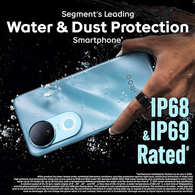 iQOO Z10R 5G (Aquamarine, 8GB RAM, 128 GB Storage) | 32MP 4K Selfie Camera | Quad-Curved AMOLED Display | Dimensity 7400 Processor with 750K+ AnTuTu