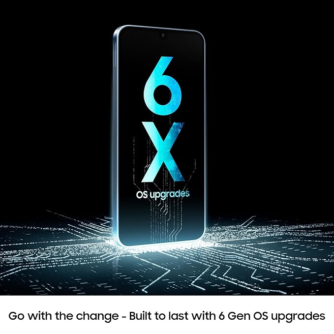 Samsung Galaxy A16 5G (Blue Black, 6GB RAM, 128GB Storage) | AI | Circle to Search | Super AMOLED | 6.5 Inch Display | 50MP Triple Camera | IP54 Rated | 6 Times OS Upgrades