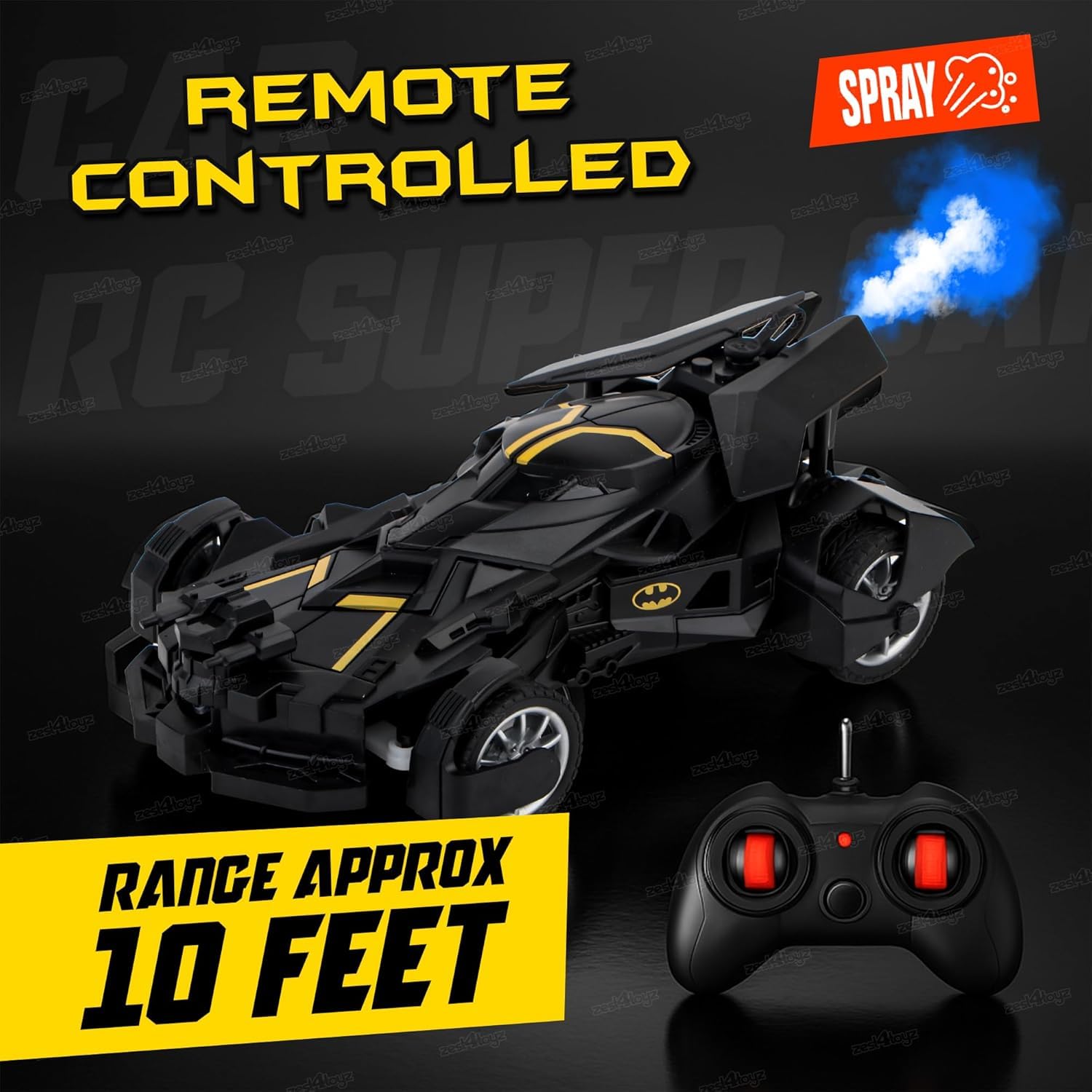 Batman RC Spray Car R/c Remote Control