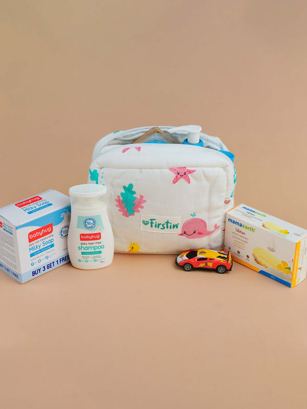 FIRSTIN Muslin Pouch - Zip Type