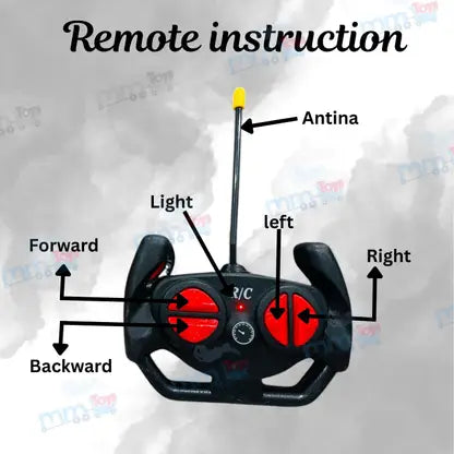 RC McQueen Remote Control Car For Kids 3–10 Years – 3D Lights, Rechargeable Battery  (Multicolor)