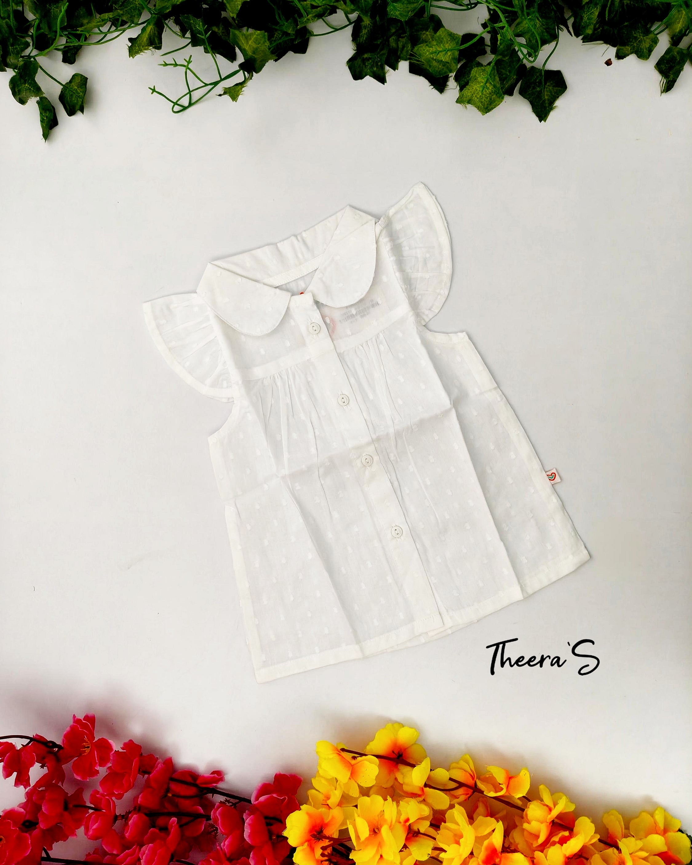 FIRSTIN COLLAR NECK FROCK (3-24 Months)