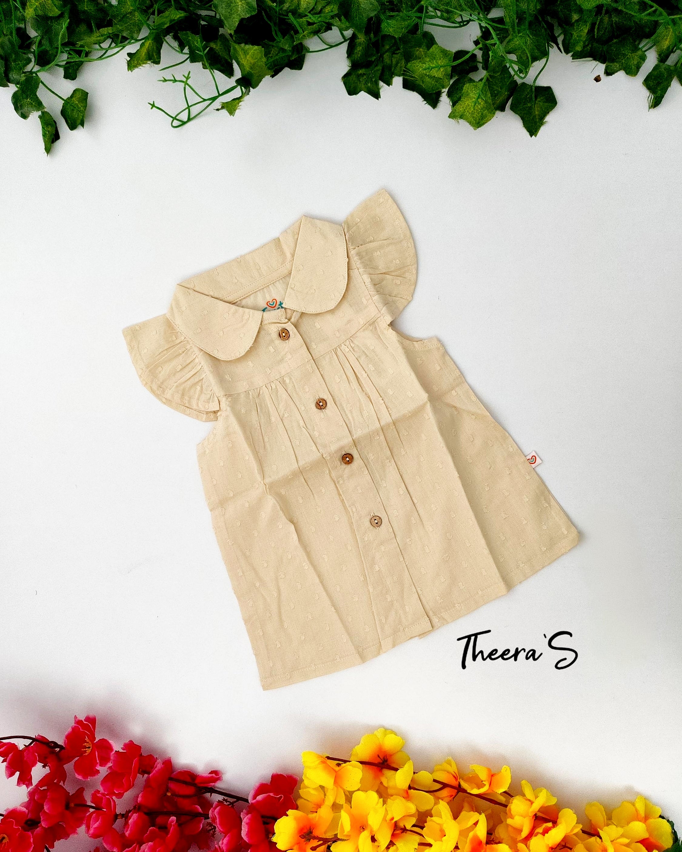 FIRSTIN COLLAR NECK FROCK (3-24 Months)