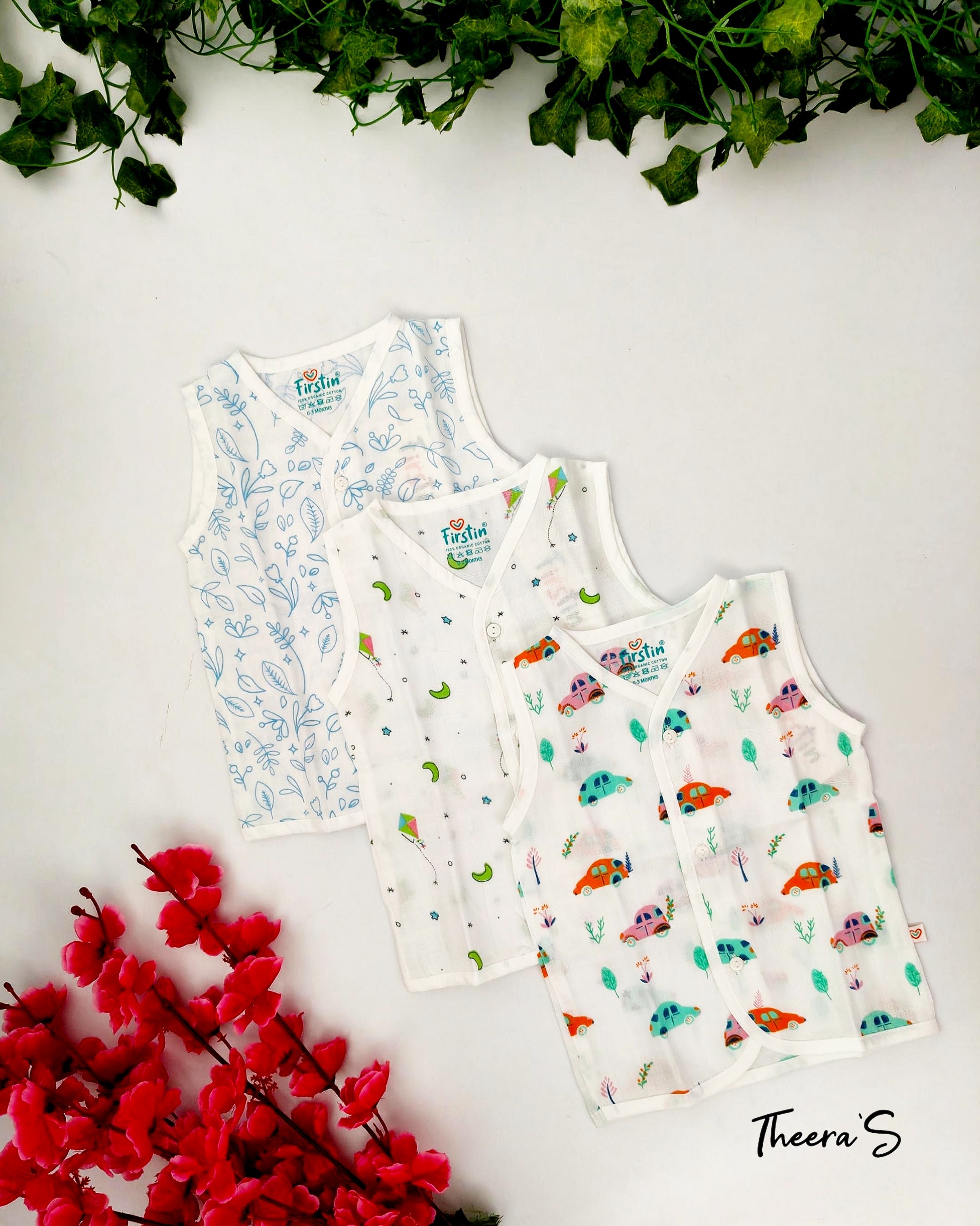 FIRSTIN JABLA SLEEVELESS - Button Type