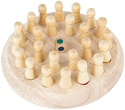 DP Tools Wooden Memory Match Stick, Memory Chess Game Kids, Logic Wooden Block Board Game I Brain Memory Game Boys Girls Age 3 and Up I Funny Colour Chess Game Early Education Toy I Matching Games