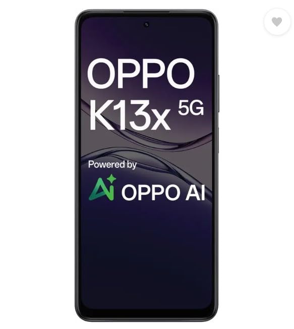 OPPO K13x 5G 6000mAh and 45W SUPERVOOC Charger & AI (Midnight Violet, 128 GB) (4 GB RAM)