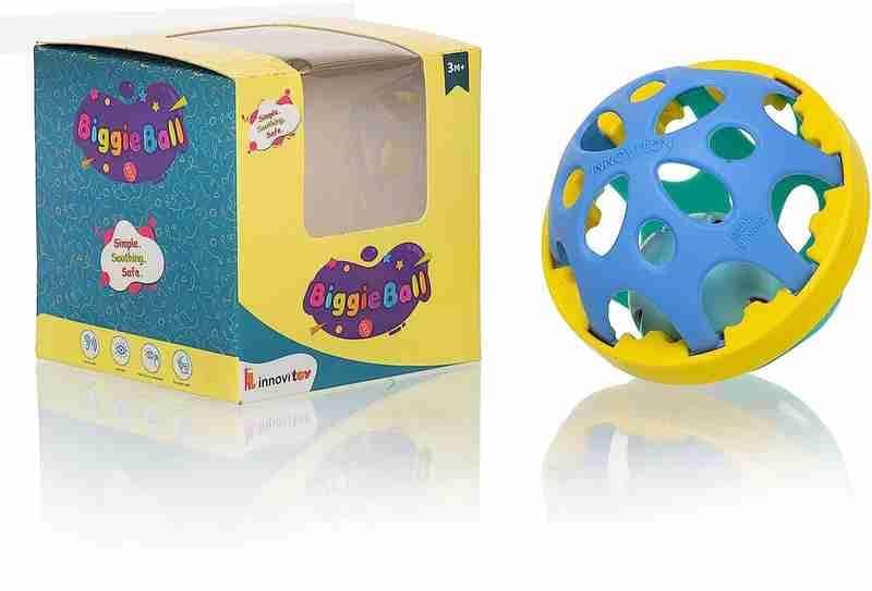 Biggie Ball Baby Rattle Toy – Multi-Coloured Sensory Toy for Infants – Safe & Lightweight, Ideal for Babies 3+ Months
