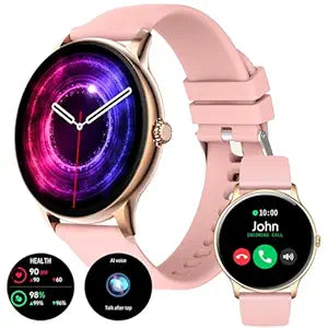 Fire-Boltt Phoenix Pro Smart Watch 1.39 inch Bluetooth Calling, AI Voice Assistant, Metal Body with 120+ Sports Modes, SpO2, Heart Rate Monitoring (Pink)