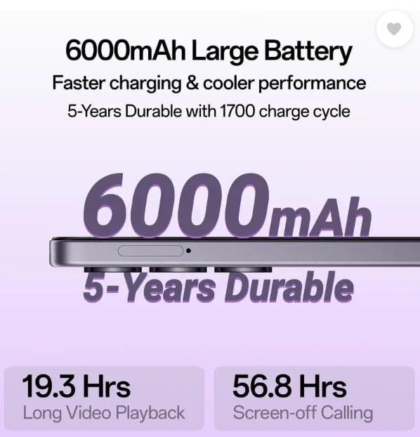 OPPO K13x 5G 6000mAh and 45W SUPERVOOC Charger & AI (Midnight Violet, 128 GB) (4 GB RAM)