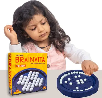 Toysbox Junior Brainvita Felted (4121) Marblre Game Party & Fun Board Game