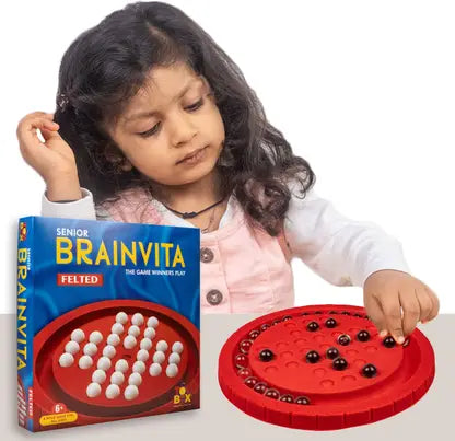 Toysbox Senior Brainvita Felted (4123) Marblre Game Party & Fun Board Game