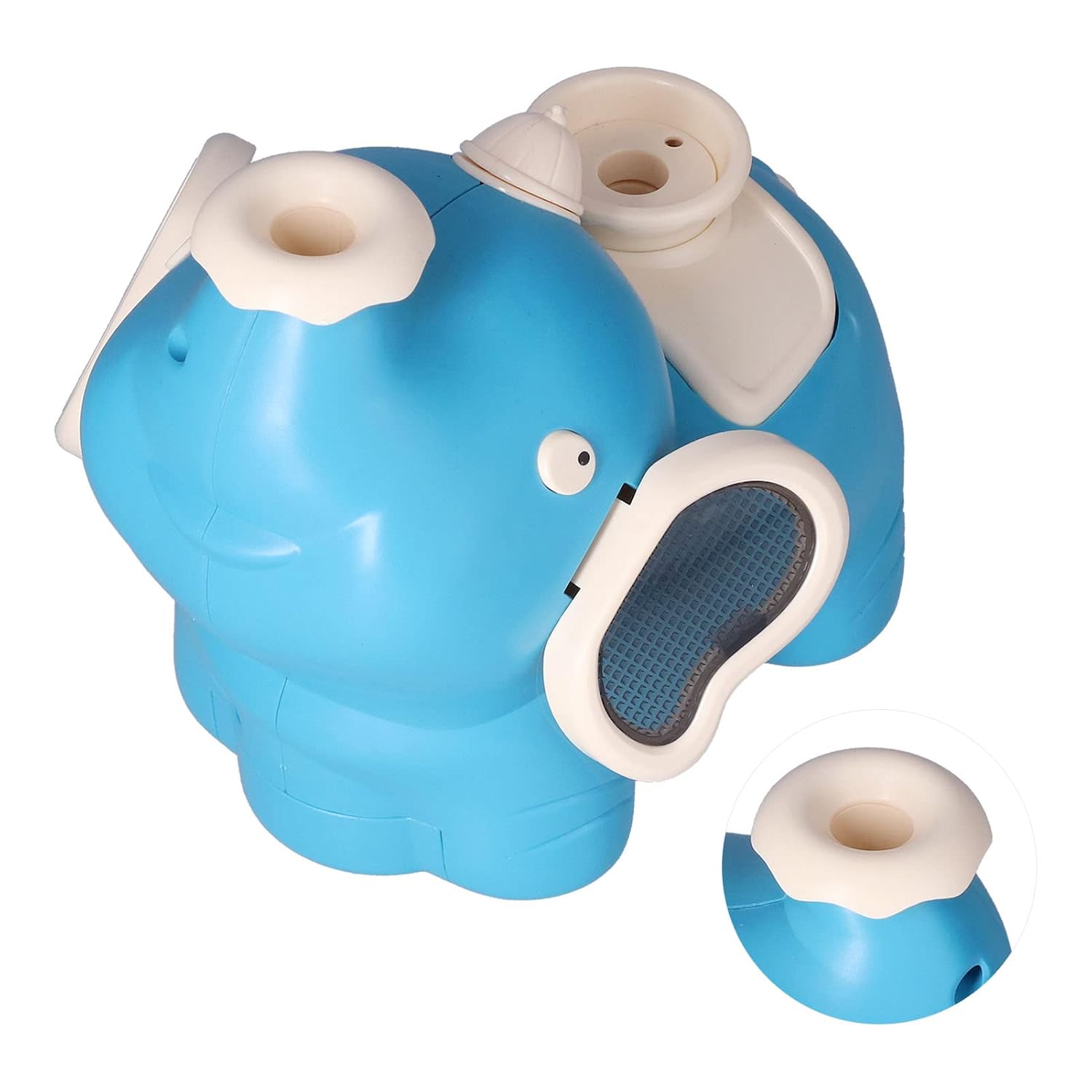 Elephant Blowing Ball Walking Toys, Soft Lights Elephant Sprayer Dynamic Music Entertainment Tool for Theme Parties(blue-green)