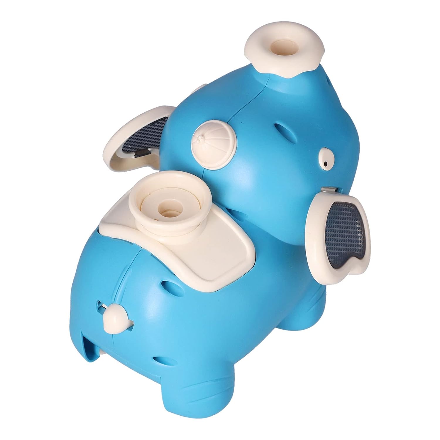 Elephant Blowing Ball Walking Toys, Soft Lights Elephant Sprayer Dynamic Music Entertainment Tool for Theme Parties(blue-green)