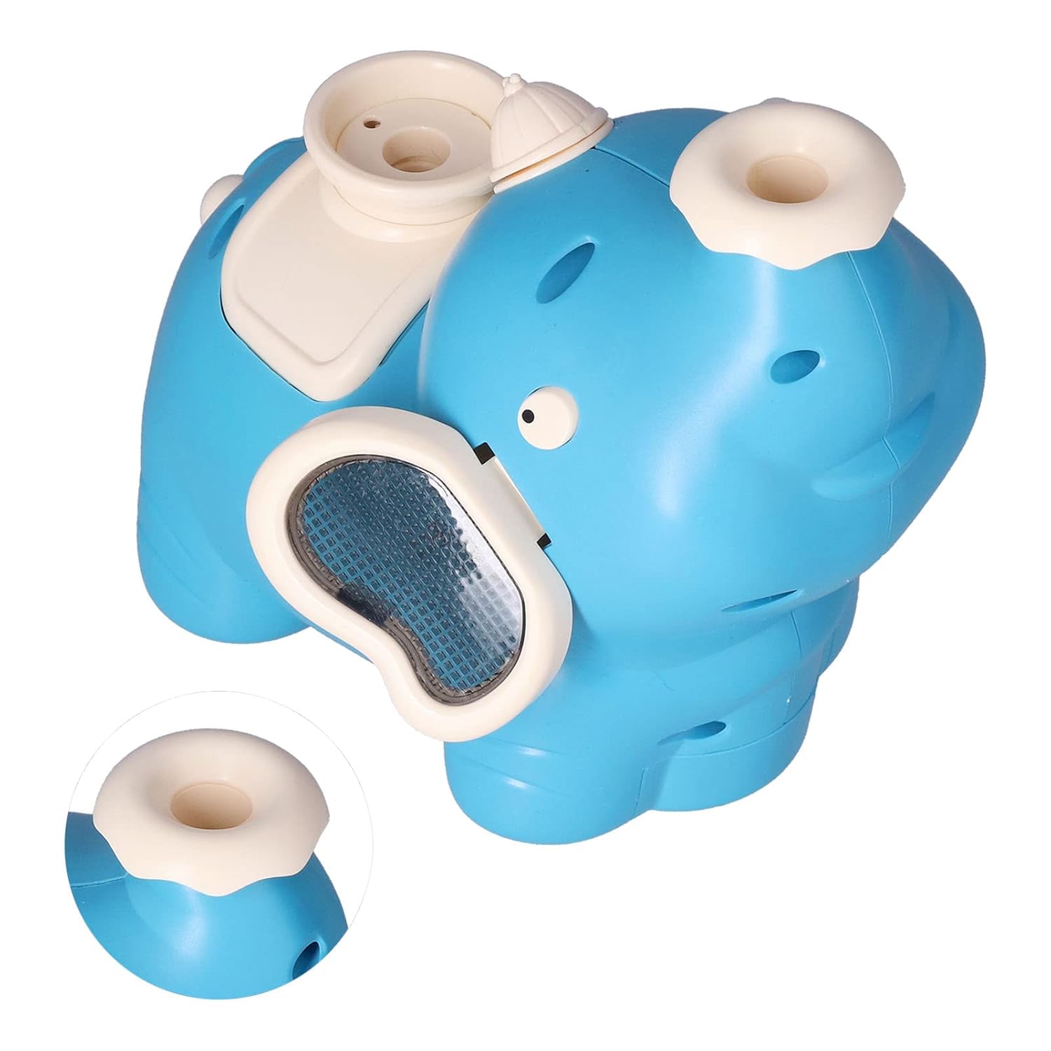Elephant Blowing Ball Walking Toys, Soft Lights Elephant Sprayer Dynamic Music Entertainment Tool for Theme Parties(blue-green)