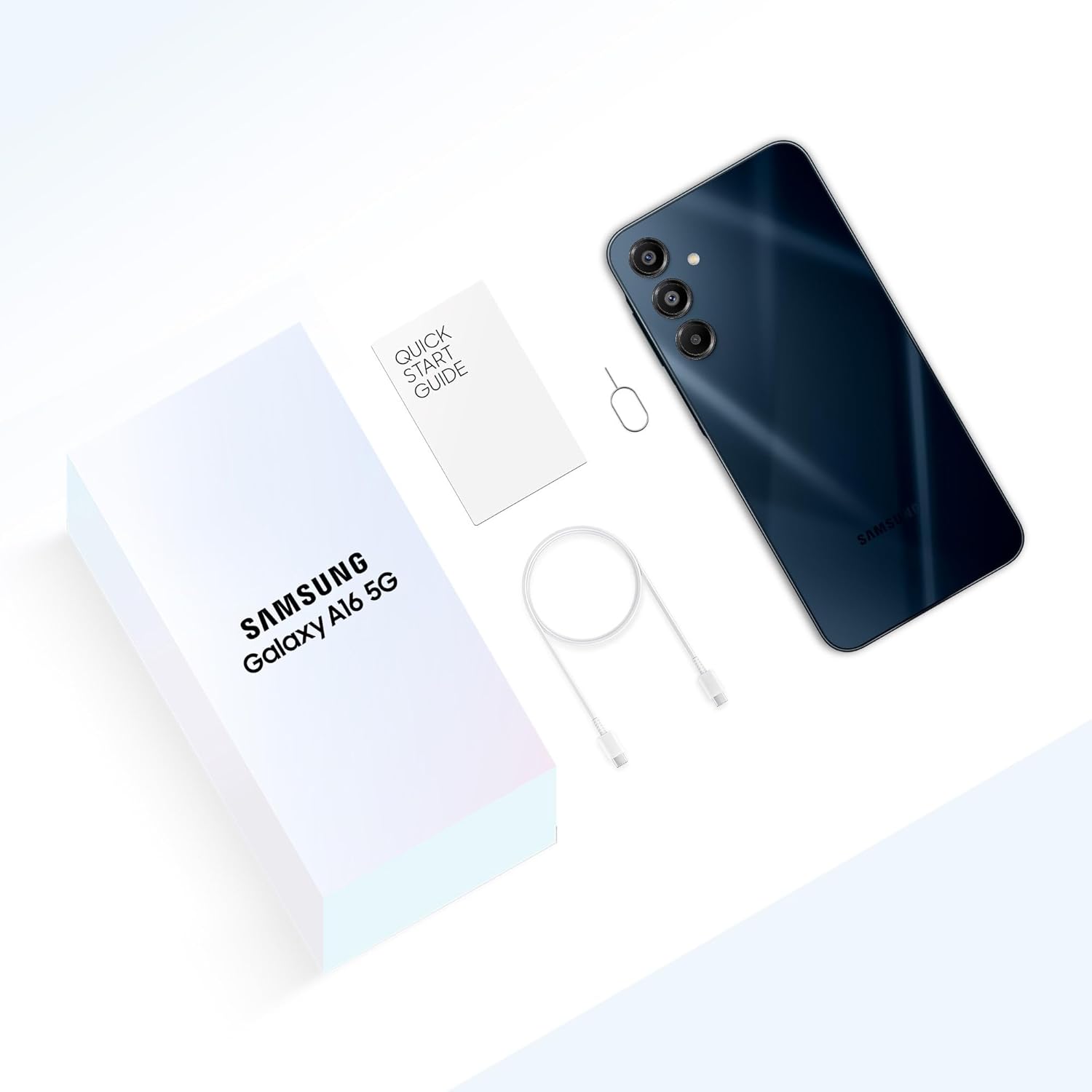 Samsung Galaxy A16 5G (Blue Black, 6GB RAM, 128GB Storage) | AI | Circle to Search | Super AMOLED | 6.5 Inch Display | 50MP Triple Camera | IP54 Rated | 6 Times OS Upgrades
