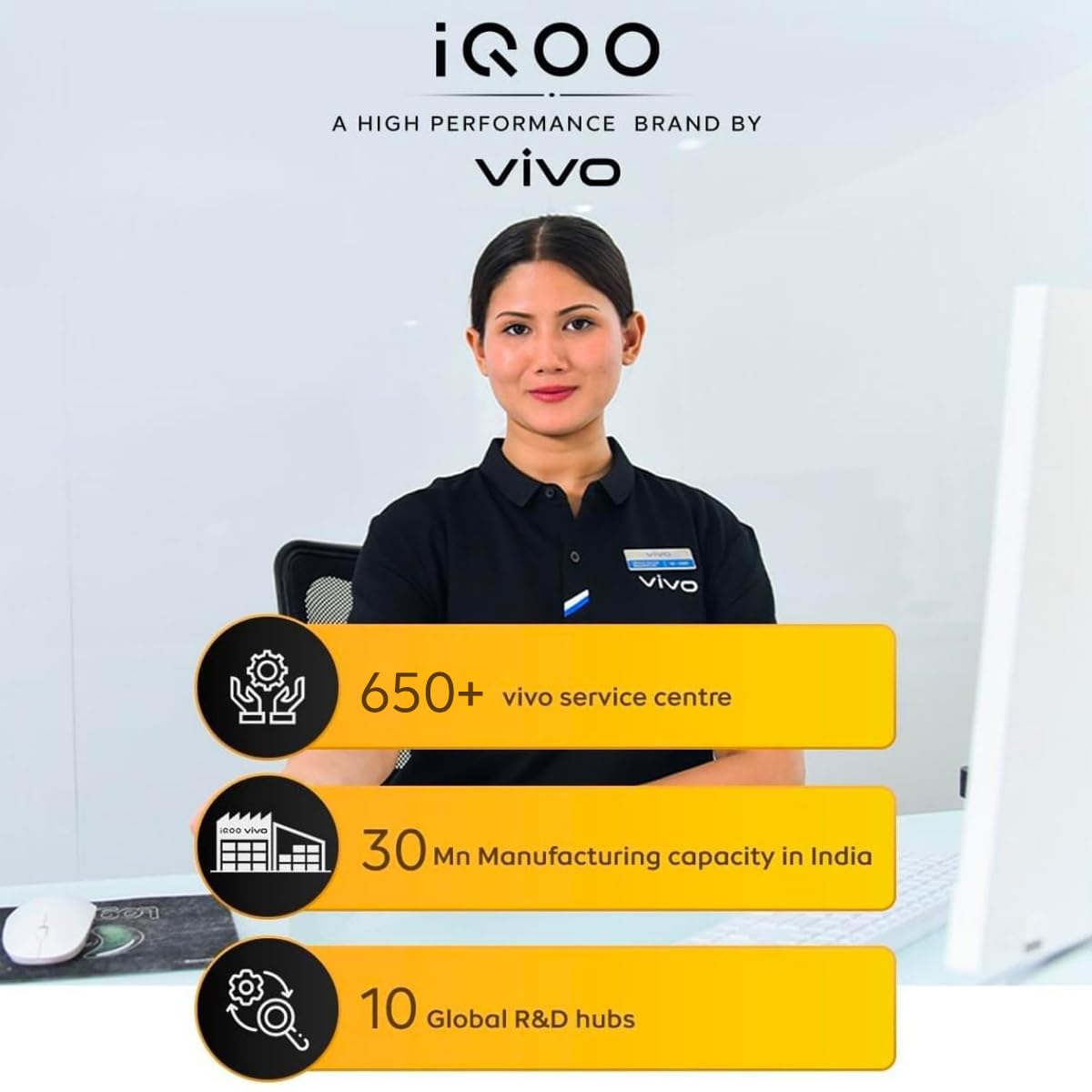 iQOO Z10 Lite 5G (Titanium Blue, 4GB RAM, 128GB Storage) | 6000 mAh Battery | Dimensity 6300 5G Processor with 433K+* AnTuTu Score | IP64 Rated & Military Grade Shock-Resistance*