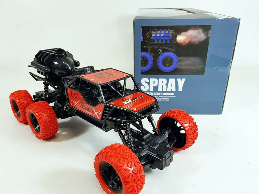 6X6 Wheel Smoking Rock Crawler Monster Truck Big Size 6Wd Spray Rc Car 2.4Ghz Sprayer Rally Rc Car Six-Wheel Six-Drive Climbing Off Road Car Toys Best Gift For Children'S Kids,Multicolor