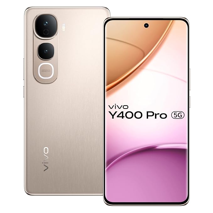 Vivo Y400 Pro 5G (Fest Gold, 8GB RAM, 256GB Storage)