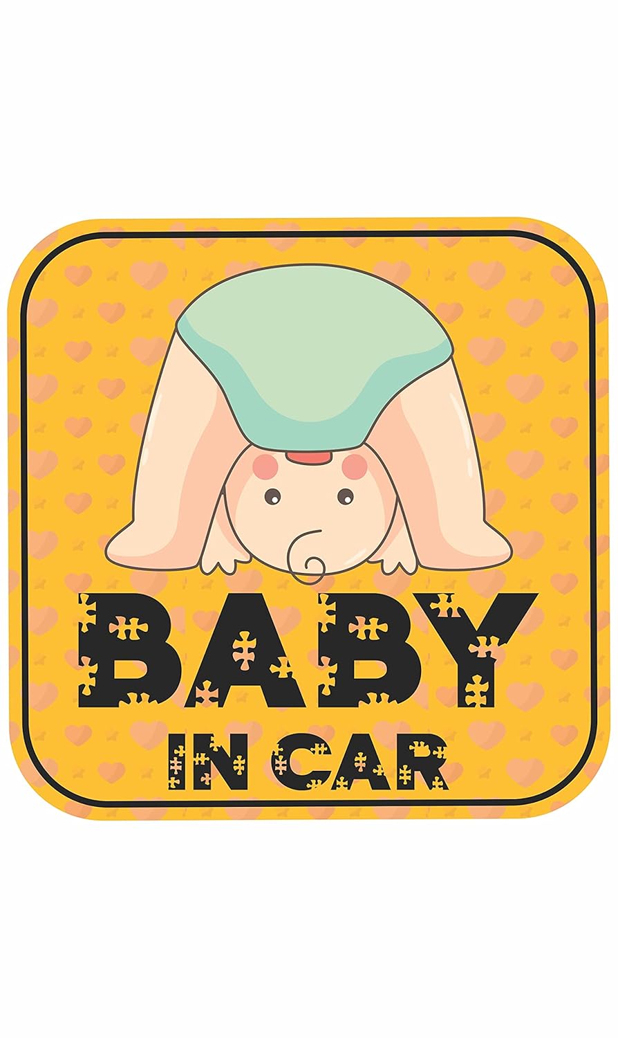 Board Kids Safety Warning Window Sign Sticker for Car PVC Vinyl CV19 (Pack of 2)