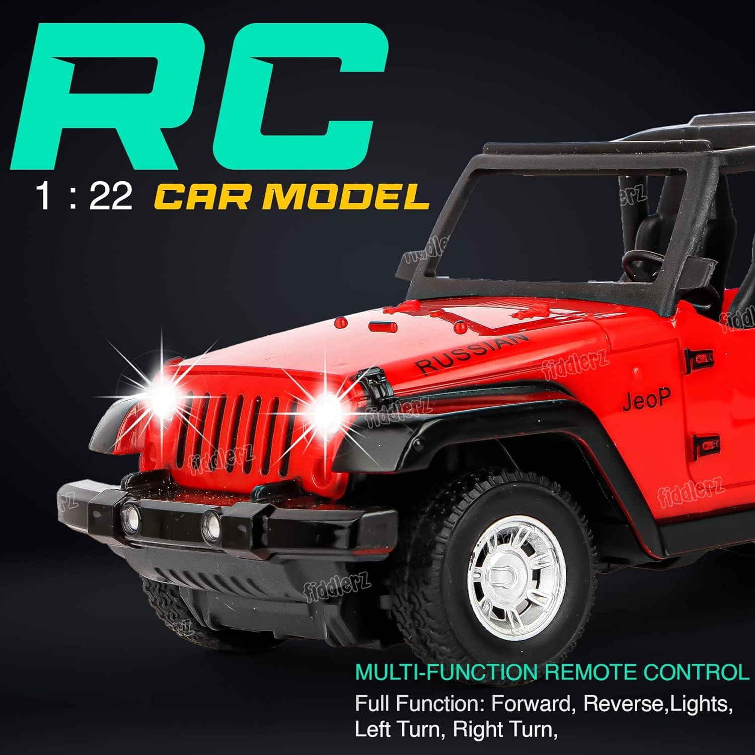 Toyz RC Car Remote Control Toys for Boys USB Rechargable Off Road Vehicle Toy Cars for Kids Best Birthday Gift (Red)