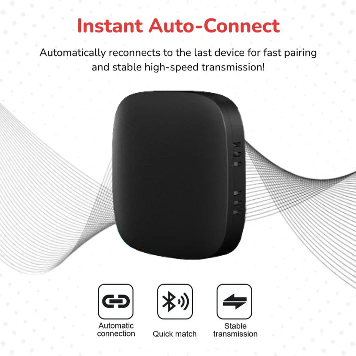 Fleettrack Connect Pro™ 3-in-1 CarPlay Adapter | Wireless CarPlay & Android Auto | Android 10 | 2GB+32GB,4-Core | TF Card Support