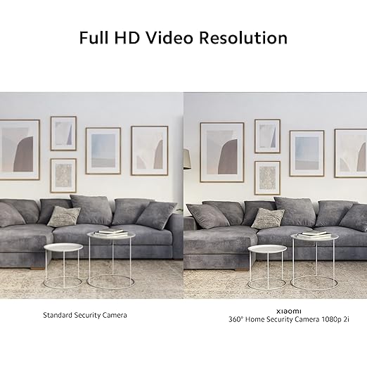 MI Xiaomi Wireless Home Security Camera 2i 2022 Edition | Full HD Picture | 360 View | 2MP | AI Powered Motion Detection | Enhanced Night Vision| Talk Back Feature (2 Way Calling), 1080p, White