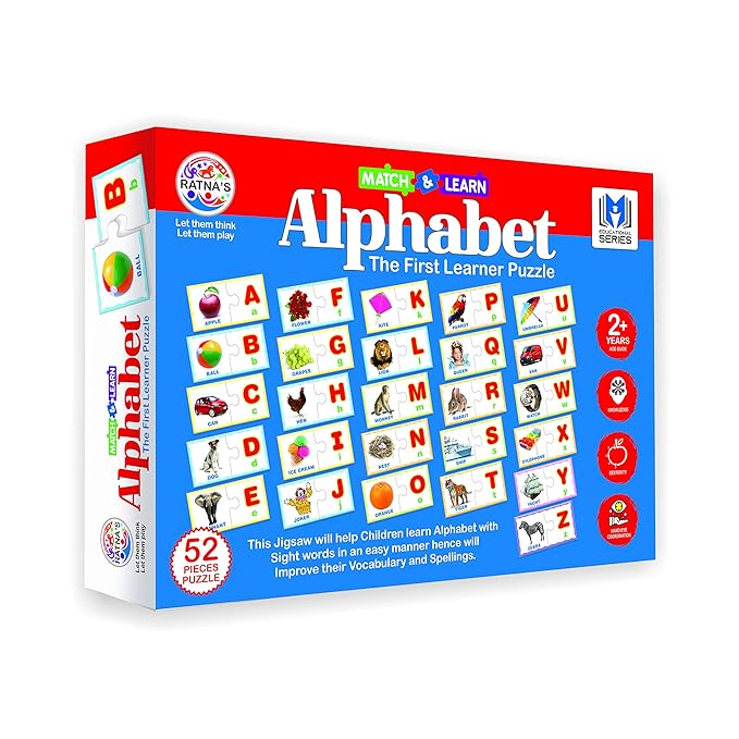 RATNA'S Educational Jigsaw Puzzle Range for Kids (Alphabet)