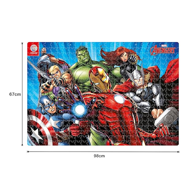 RATNA'S Kids Marvel Avengers 500 Pieces Jumbo Floor Jigsaw Puzzle (Size: 98 Cm X 67 Cm)