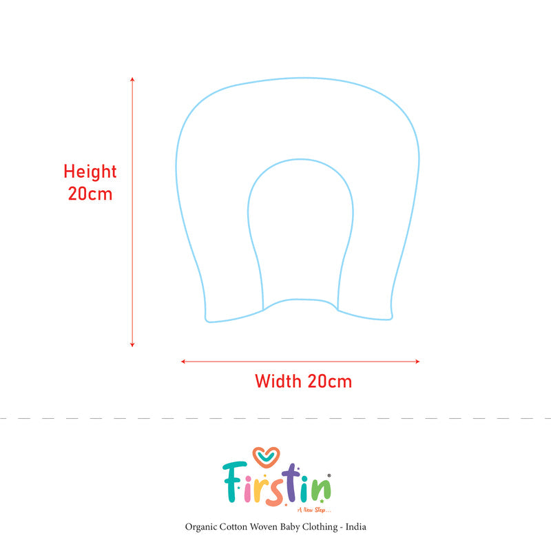 FIRSTIN Baby Pillow Vannila Bunny Kite(W)-20X20CM Multicolor