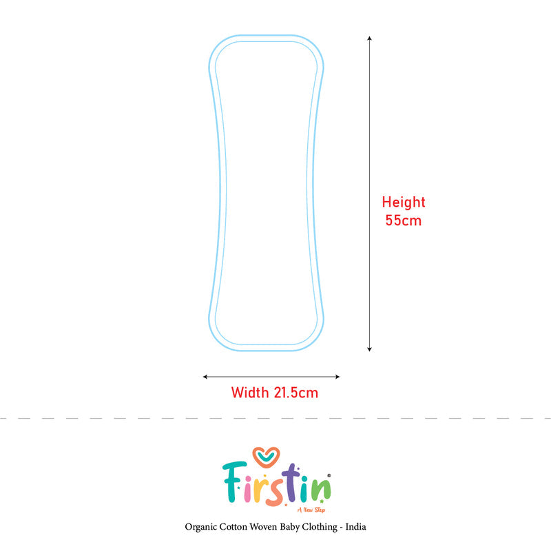 FIRSTIN Muslin Burp Cloth (Three Layers) Assorted (Any 3 prints) 6 Pcs Pack Combo