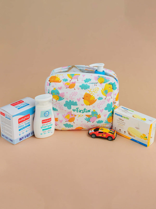 FIRSTIN Muslin Pouch - Zip Type