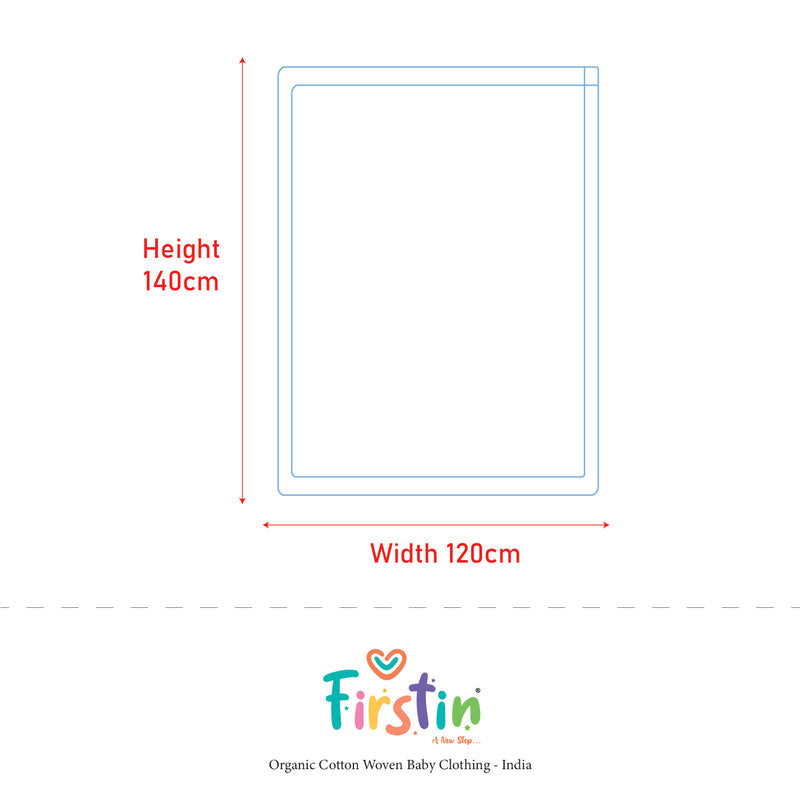 FIRSTIN Poplin Dohar (Mattress Protector/Receiving Sheet)