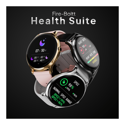 Fire-Boltt Nnja Talk 35.3mm (1.39) Round Bluetooth Calling Metal Body,120 Sports Modes Smartwatch  (Pink Strap, 1.39")