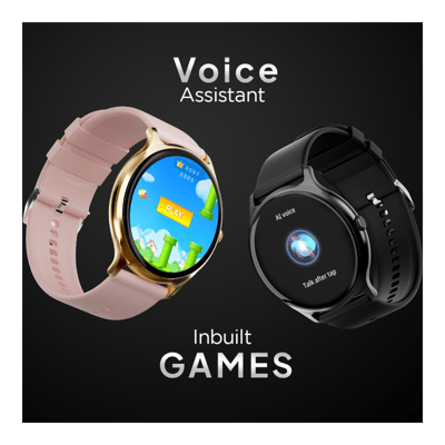 Fire-Boltt Nnja Talk 35.3mm (1.39) Round Bluetooth Calling Metal Body,120 Sports Modes Smartwatch  (Pink Strap, 1.39")