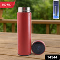 Red Vacuum Insulated Water Bottle (1 Pc  500ml)