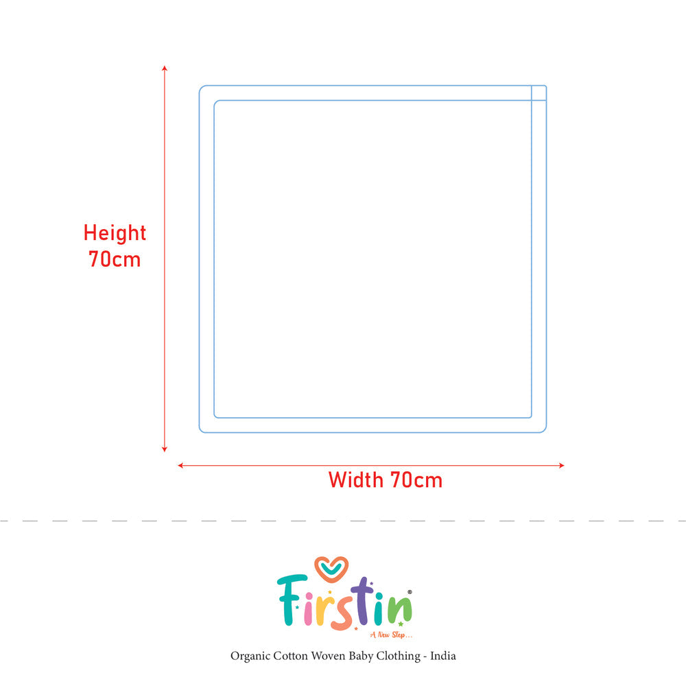 FIRSTIN Muslin Towel (70X70CM)