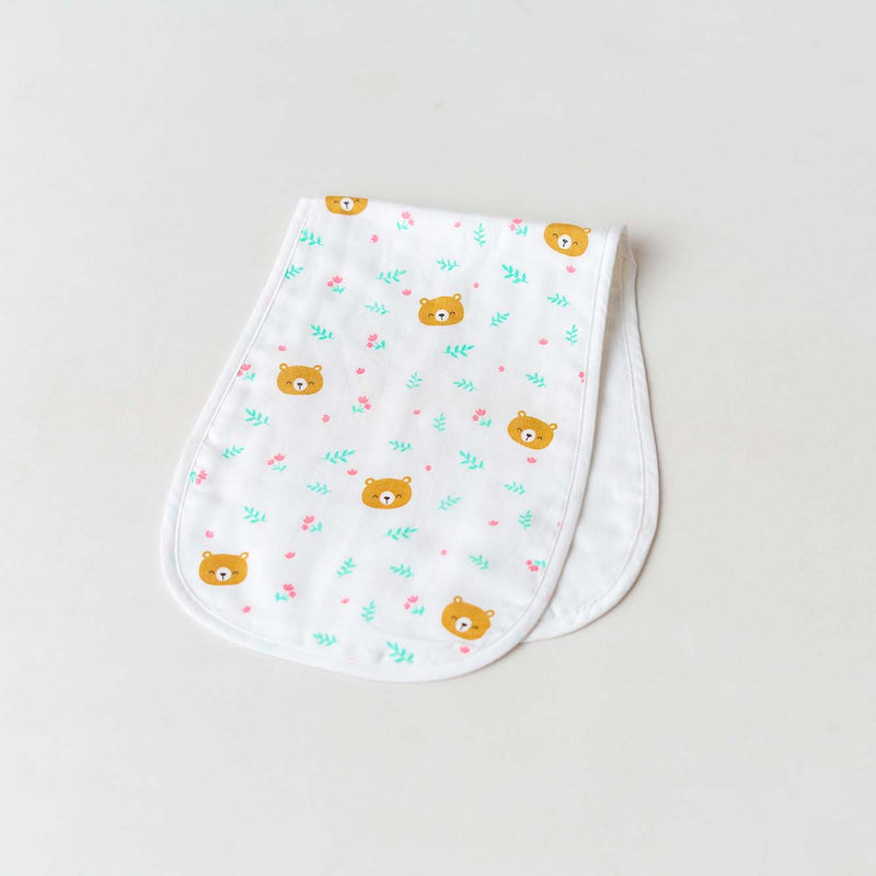FIRSTIN Muslin Burp Cloth (Three Layers) Assorted (Any 3 prints) 6 Pcs Pack Combo