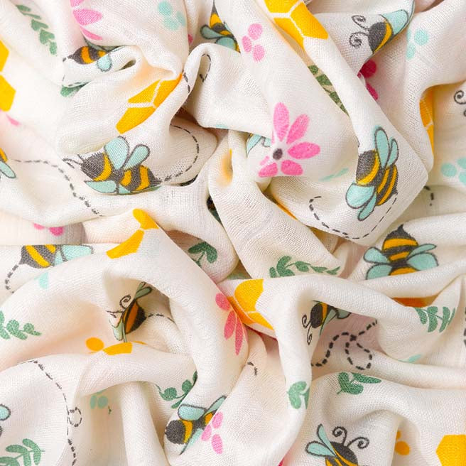 FIRSTIN Bamboo Swaddle 120X120CM -Multicolor