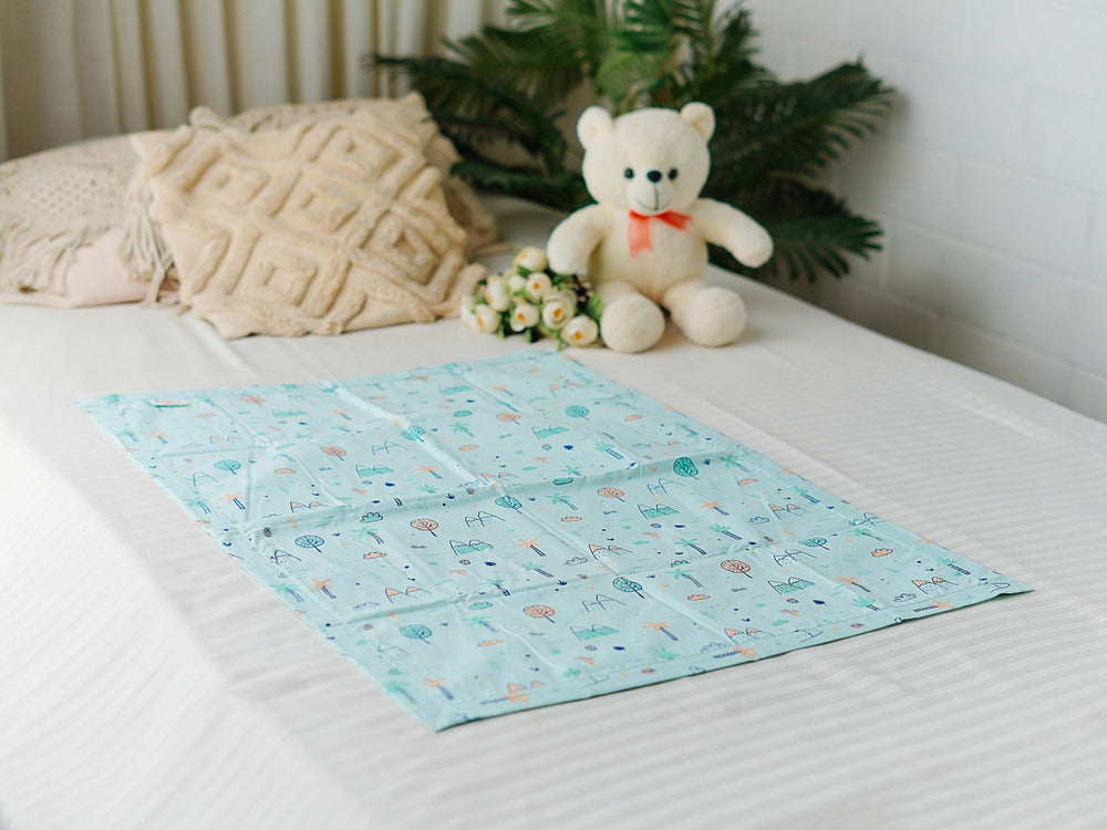 FIRSTIN Poplin Dohar (Mattress Protector/Receiving Sheet)